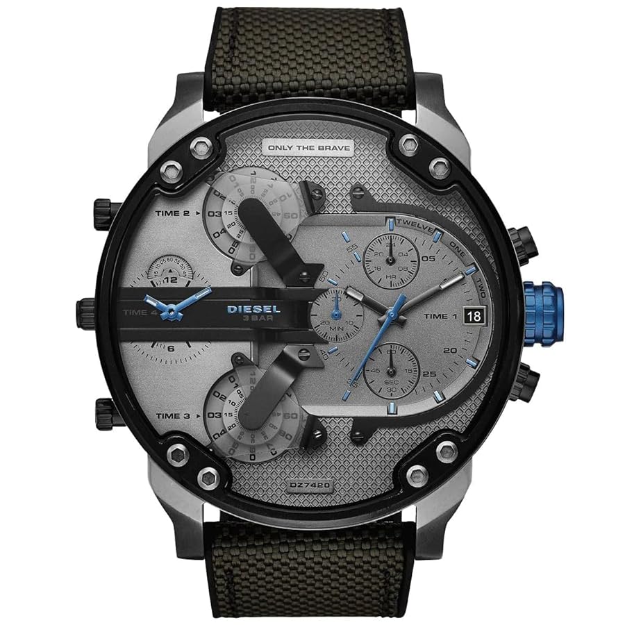 Amazon.co.jp: Diesel Mr Daddy 2.0 - DZ7420 ブラック/グレー